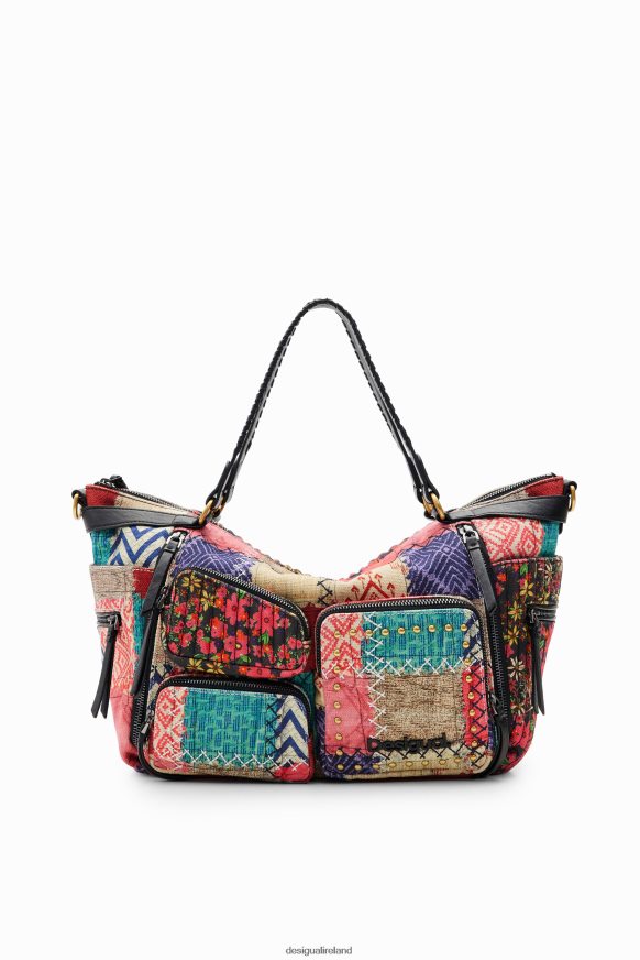 Desigual Women Large canvas patchwork bag Accessory PFVZ0B1314