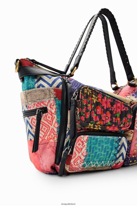 Desigual Women Large canvas patchwork bag Accessory PFVZ0B1314