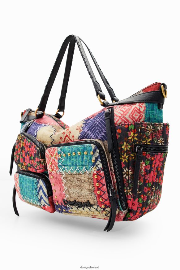 Desigual Women Large canvas patchwork bag Accessory PFVZ0B1314