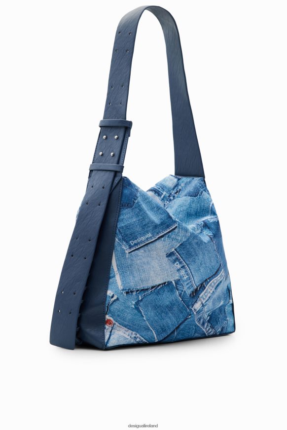 Desigual Women Large denim patchwork bag Accessory PFVZ0B253
