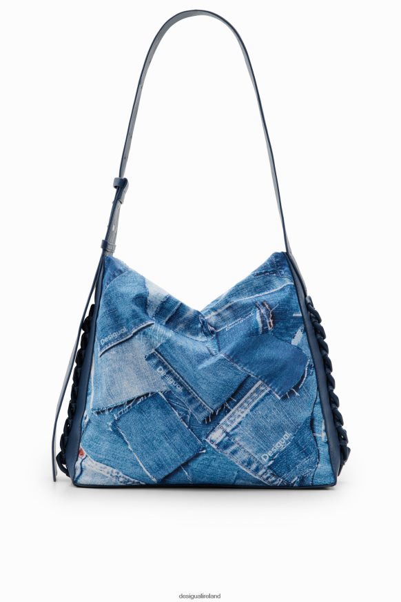 Desigual Women Large denim patchwork bag Accessory PFVZ0B253