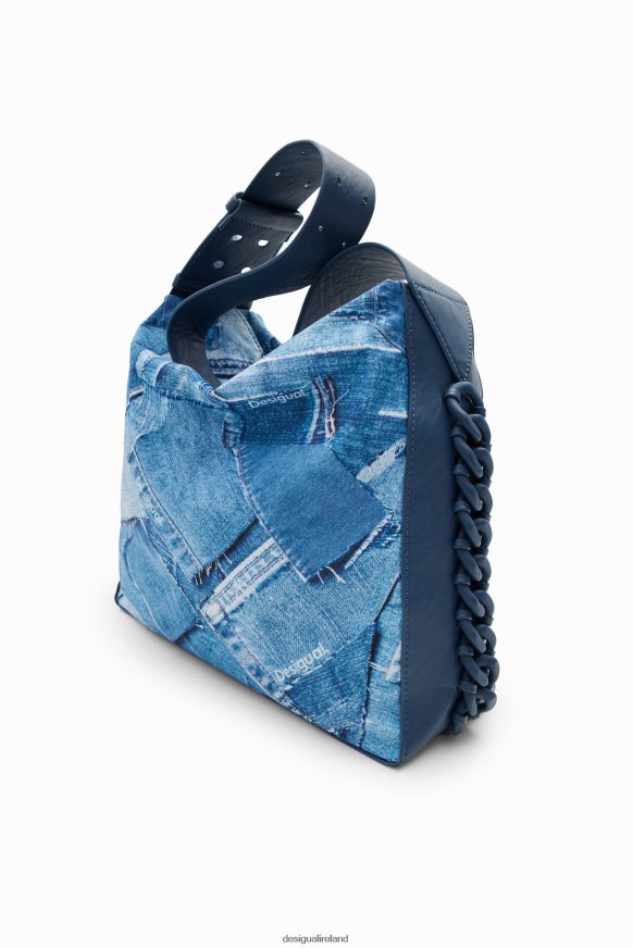 Desigual Women Large denim patchwork bag Accessory PFVZ0B253