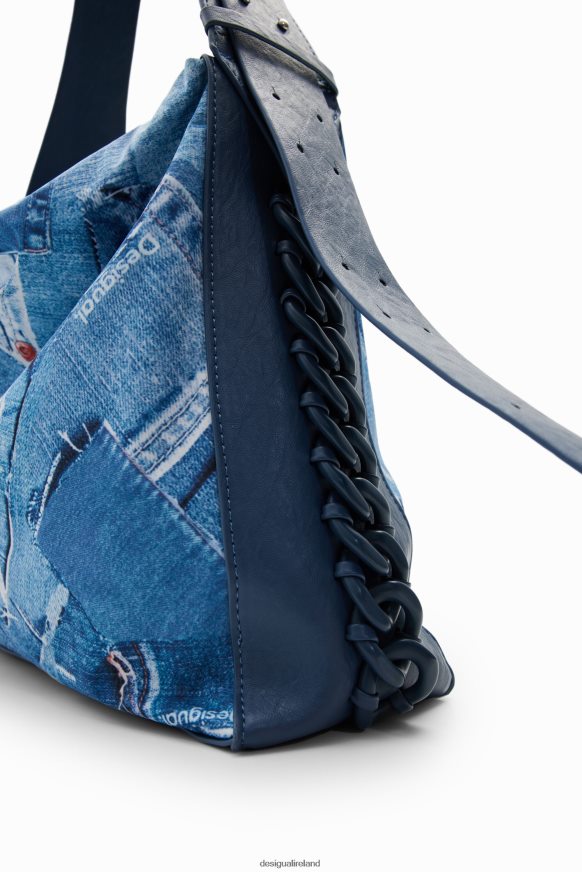 Desigual Women Large denim patchwork bag Accessory PFVZ0B253