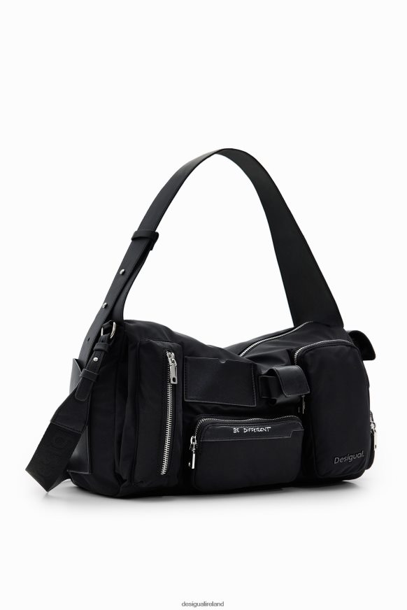 Desigual Women Large nylon pockets bag Accessory PFVZ0B1281