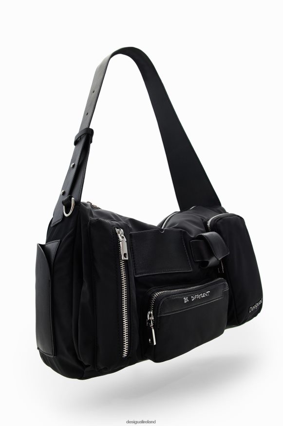 Desigual Women Large nylon pockets bag Accessory PFVZ0B1281