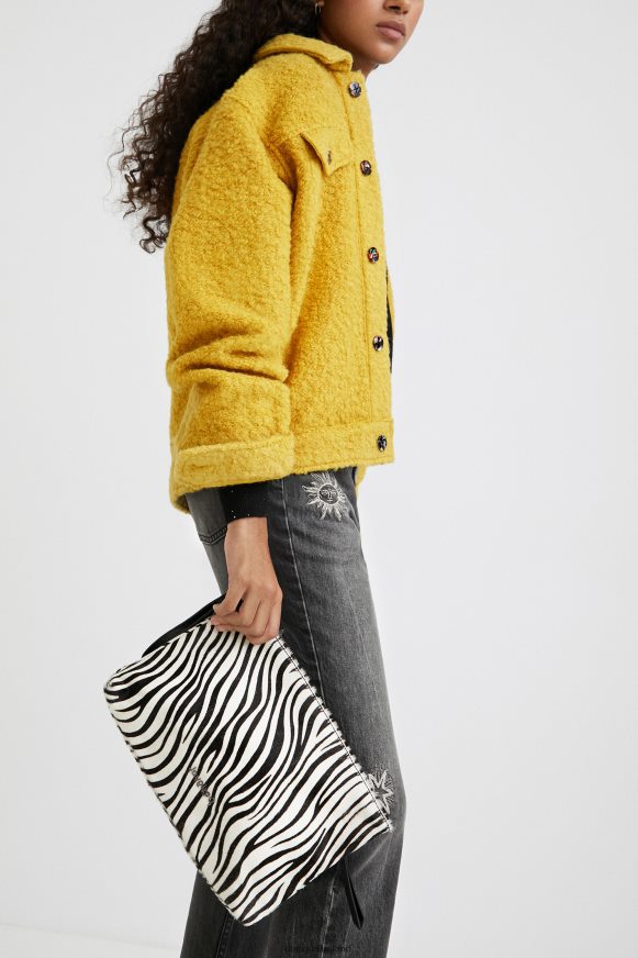 Desigual Women Leather sling bag animal print Accessory PFVZ0B1385