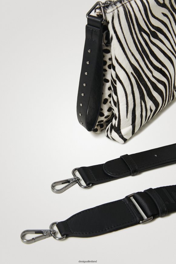 Desigual Women Leather sling bag animal print Accessory PFVZ0B1385