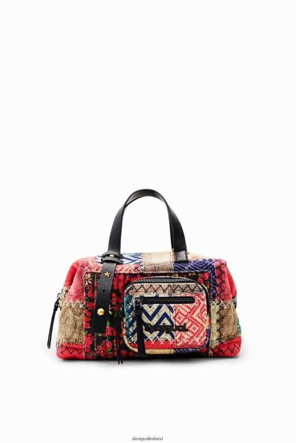Desigual Women Midsize canvas patchwork bag Accessory PFVZ0B1267