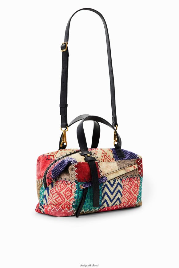 Desigual Women Midsize canvas patchwork bag Accessory PFVZ0B1267