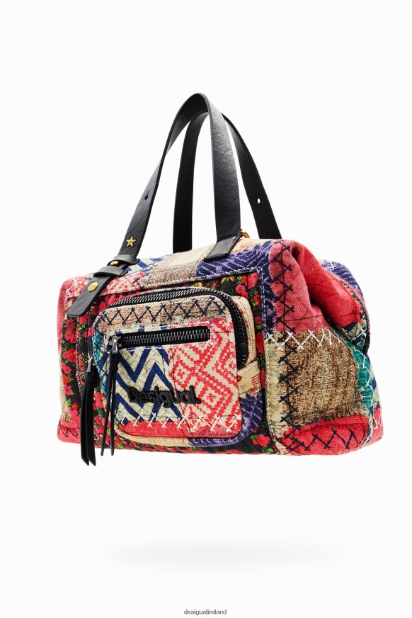 Desigual Women Midsize canvas patchwork bag Accessory PFVZ0B1267