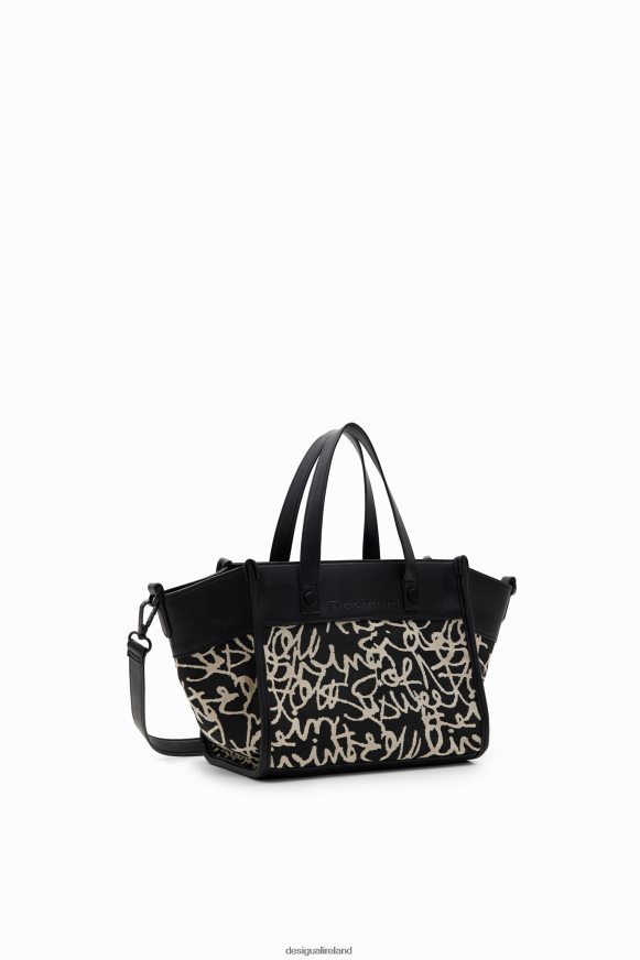 Desigual Women Midsize canvas text bag Accessory PFVZ0B1217