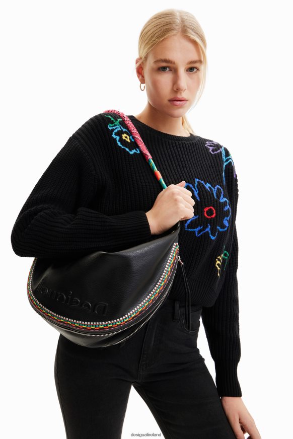 Desigual Women Midsize embroidered bag Accessory PFVZ0B1200