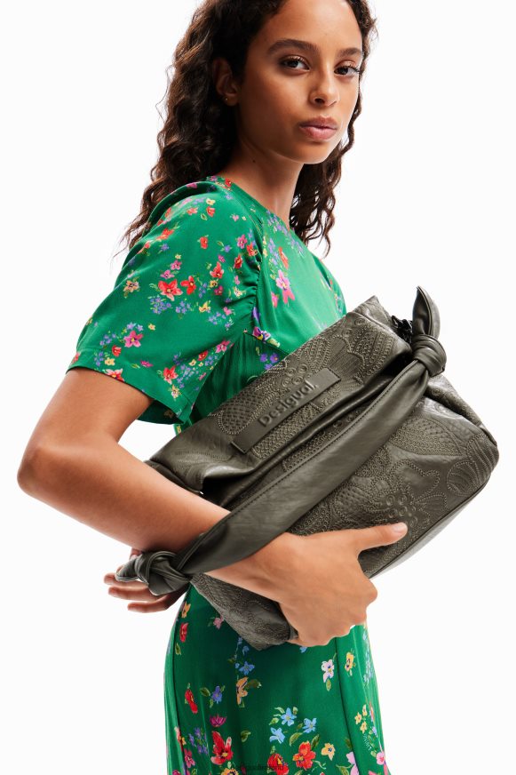 Desigual Women Midsize floral embroidery bag Accessory PFVZ0B1246
