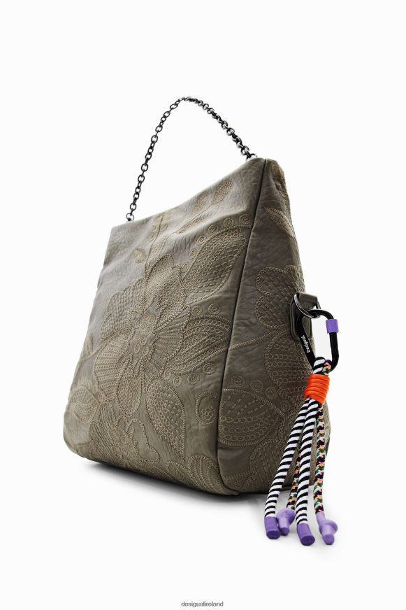 Desigual Women Midsize floral embroidery bag Accessory PFVZ0B1246