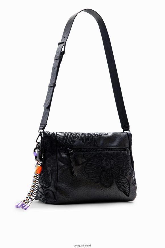 Desigual Women Midsize floral embroidery bag Accessory PFVZ0B1259