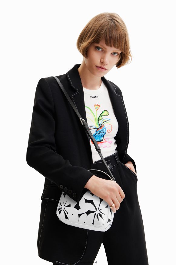 Desigual Women Mini die-cut floral bag Accessory PFVZ0B1341