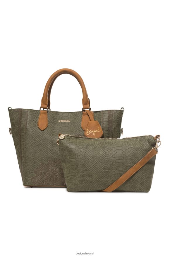 Desigual Women Reptile effect mandala bag Accessory PFVZ0B1399