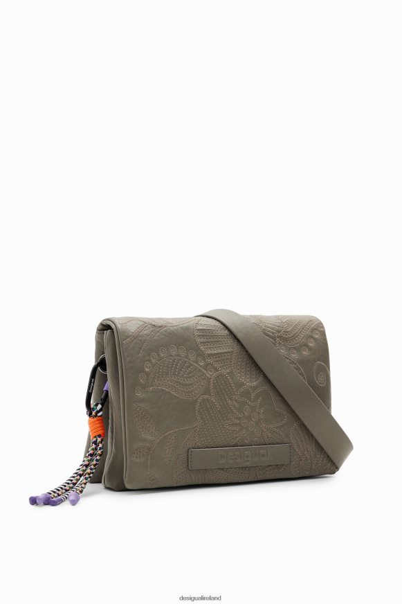 Desigual Women Midsize floral embroidery crossbody bag Accessory PFVZ0B1199