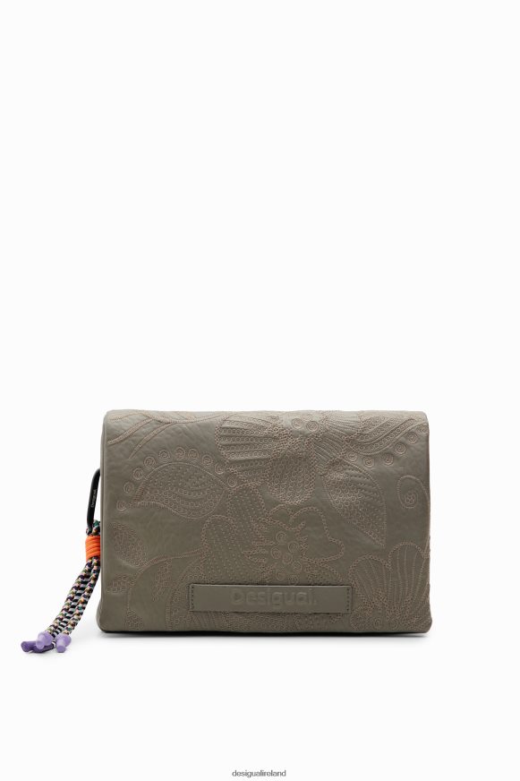 Desigual Women Midsize floral embroidery crossbody bag Accessory PFVZ0B1199