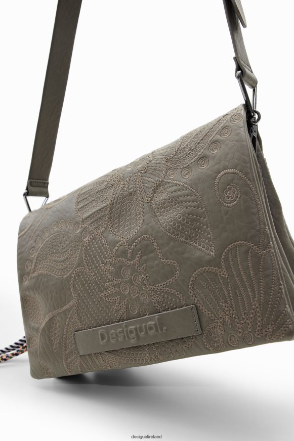 Desigual Women Midsize floral embroidery crossbody bag Accessory PFVZ0B1199