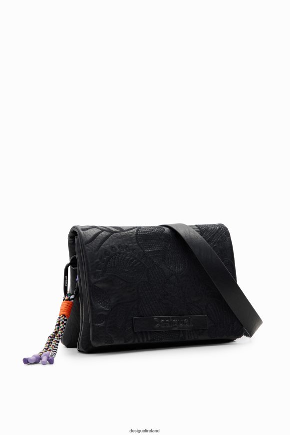 Desigual Women Midsize floral embroidery crossbody bag Accessory PFVZ0B1304
