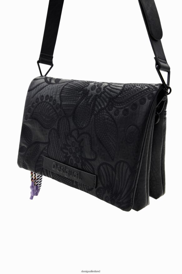 Desigual Women Midsize floral embroidery crossbody bag Accessory PFVZ0B1304