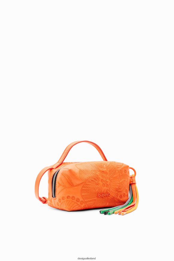 Desigual Women Mini crossbody bag with embroidered flowers Accessory PFVZ0B1329