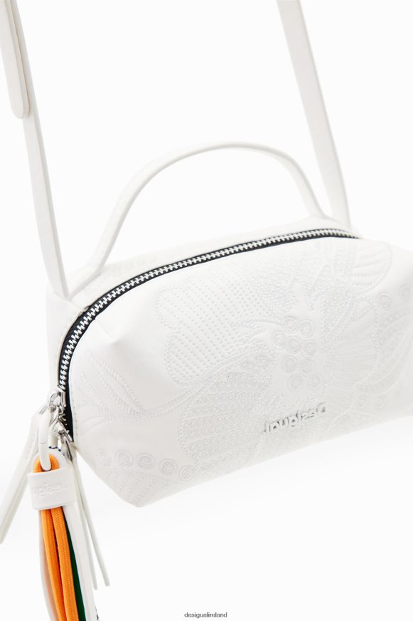 Desigual Women Mini crossbody bag with embroidered flowers Accessory PFVZ0B1346