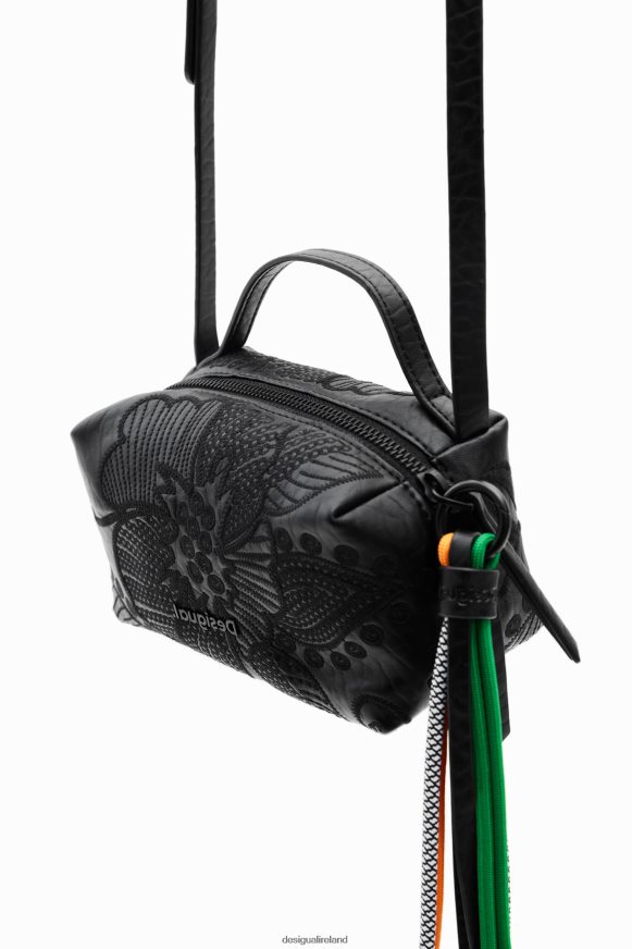 Desigual Women Mini crossbody bag with embroidered flowers Accessory PFVZ0B1359