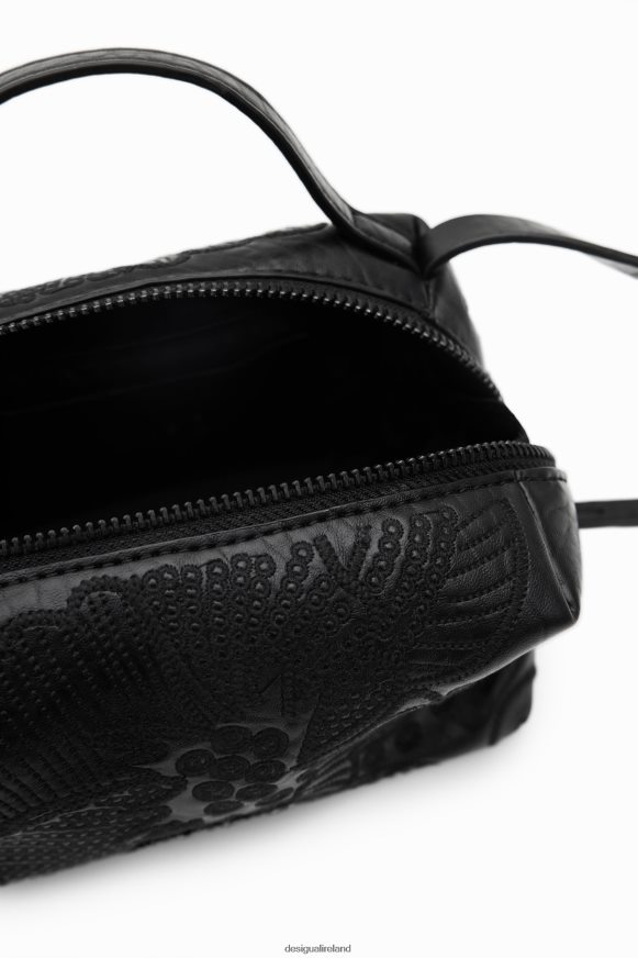 Desigual Women Mini crossbody bag with embroidered flowers Accessory PFVZ0B1359