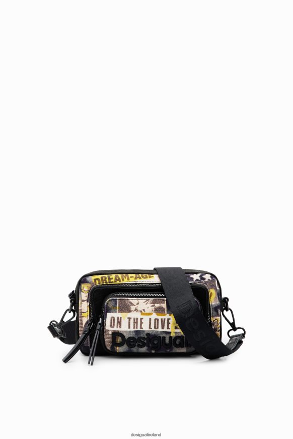 Desigual Women Small canvas newspaper crossbody bag Accessory PFVZ0B1272