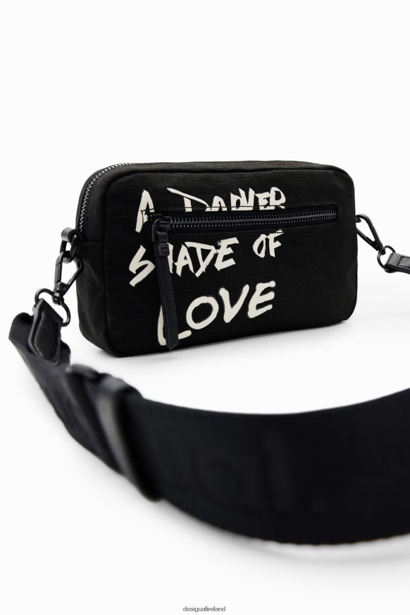 Desigual Women Small canvas newspaper crossbody bag Accessory PFVZ0B1272