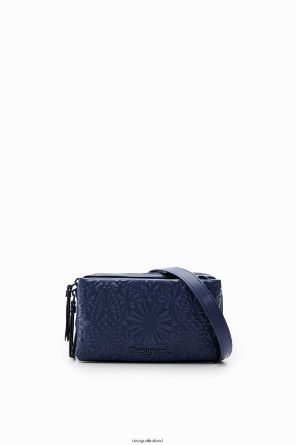 Desigual Women Small geometric embossed crossbody bag Accessory PFVZ0B1283