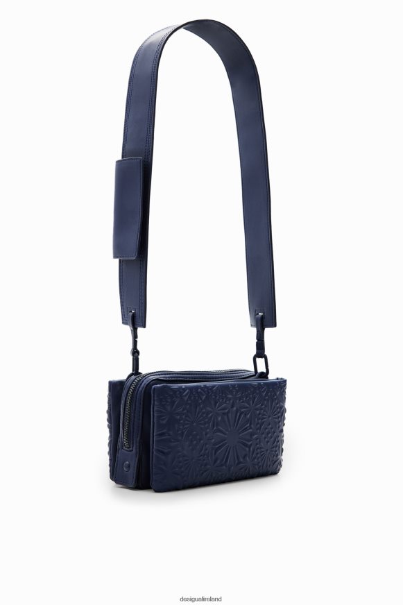 Desigual Women Small geometric embossed crossbody bag Accessory PFVZ0B1283