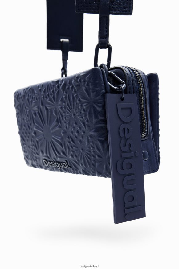 Desigual Women Small geometric embossed crossbody bag Accessory PFVZ0B1283