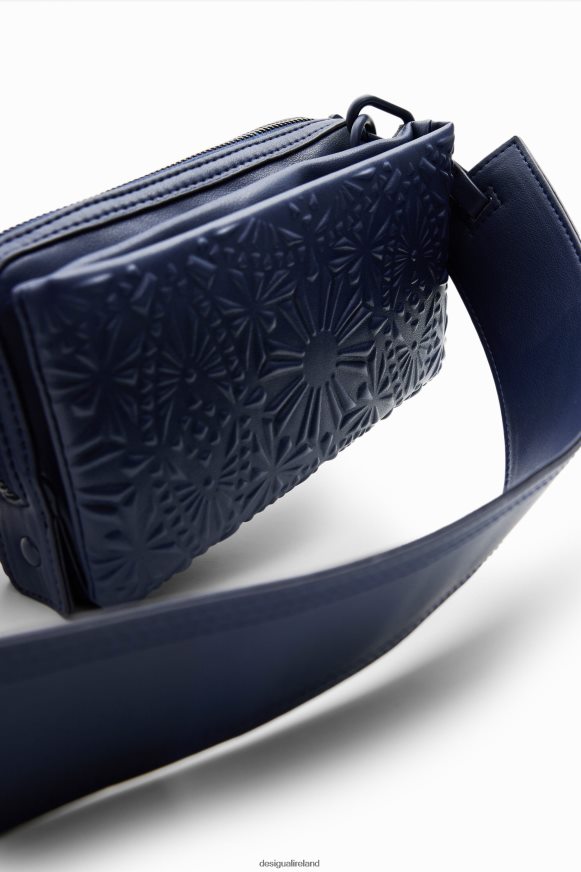 Desigual Women Small geometric embossed crossbody bag Accessory PFVZ0B1283