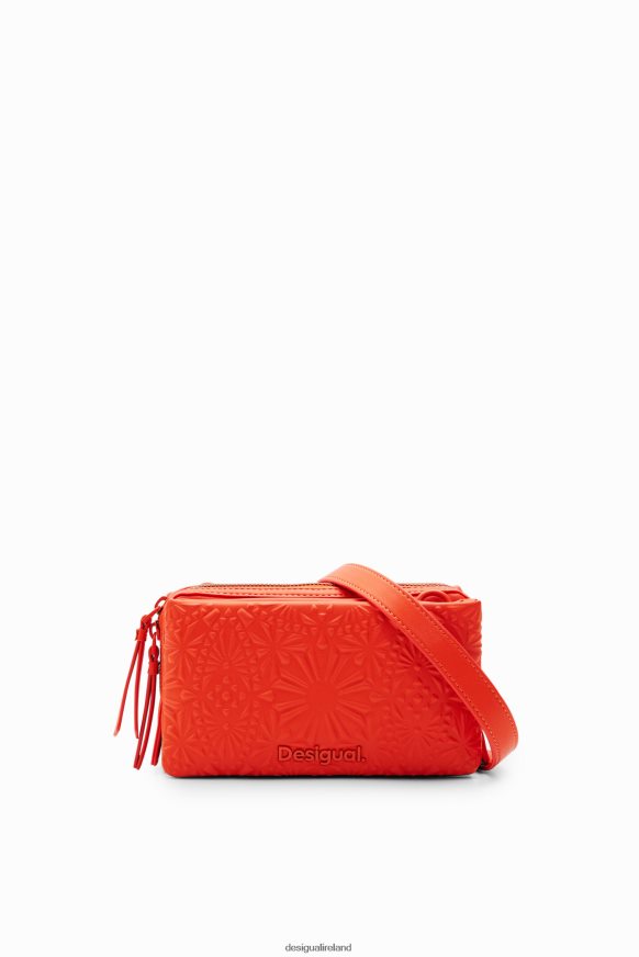 Desigual Women Small geometric embossed crossbody bag Accessory PFVZ0B1288