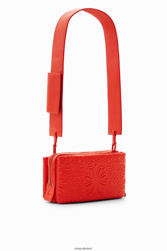 Desigual Women Small geometric embossed crossbody bag Accessory PFVZ0B1288