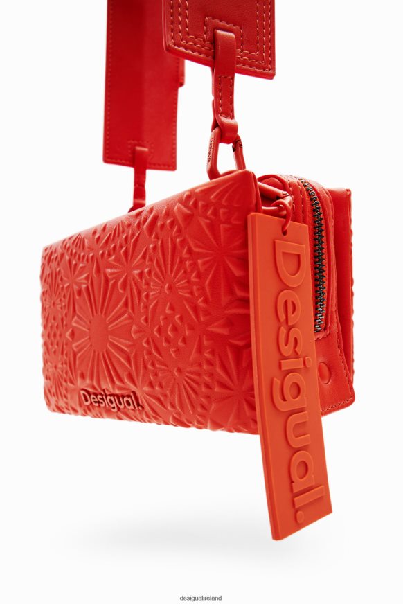 Desigual Women Small geometric embossed crossbody bag Accessory PFVZ0B1288