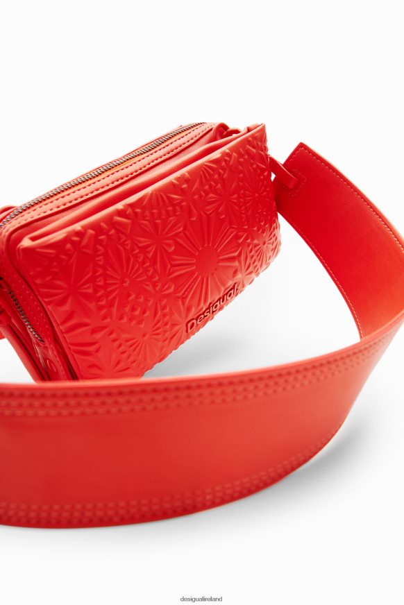 Desigual Women Small geometric embossed crossbody bag Accessory PFVZ0B1288