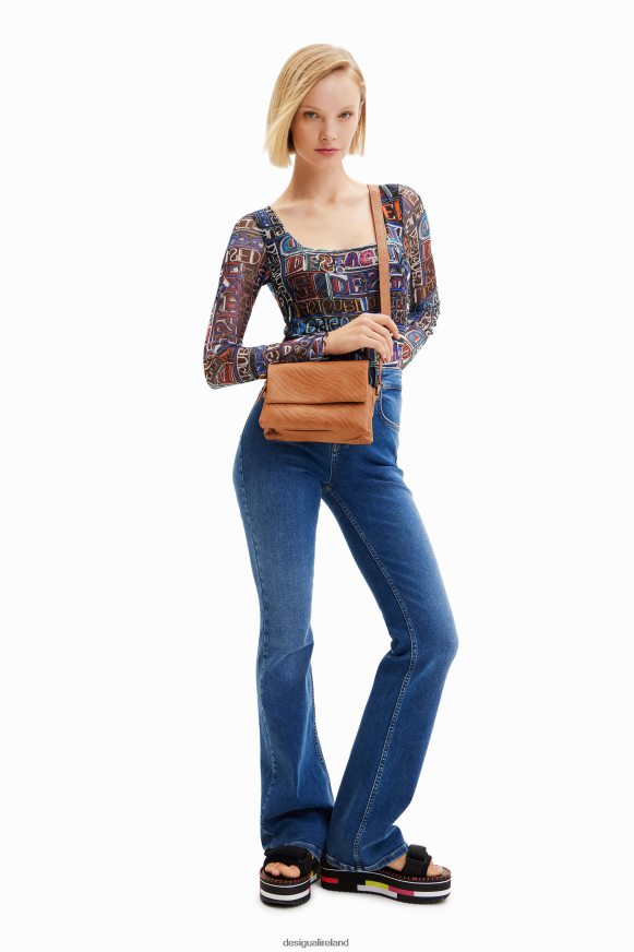 Desigual Women Small leather logo crossbody bag Accessory PFVZ0B576
