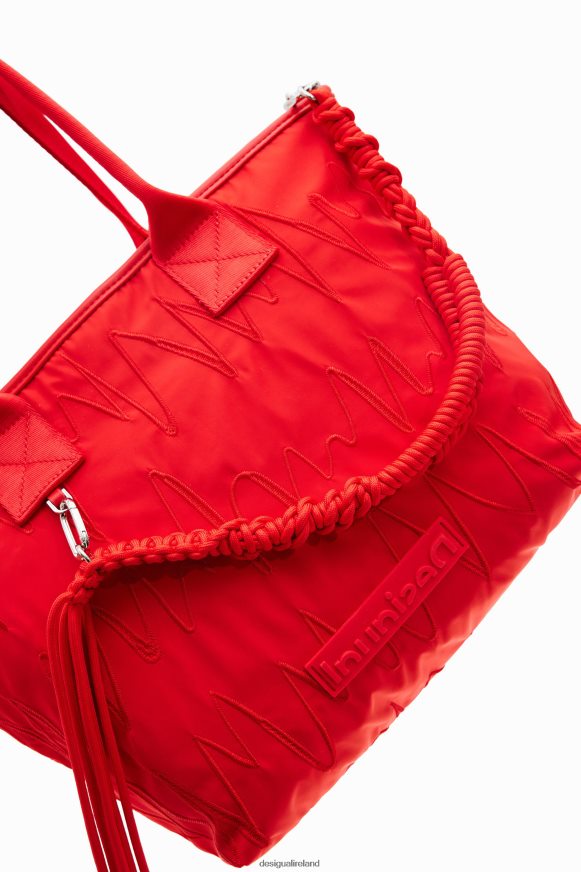 Desigual Women Large embroidered tote bag Accessory PFVZ0B1188