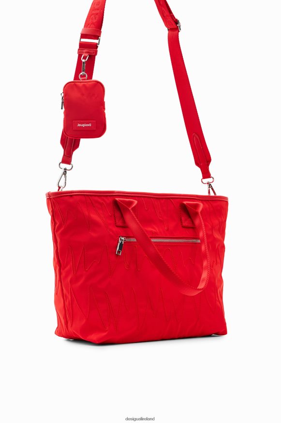 Desigual Women Large embroidered tote bag Accessory PFVZ0B1188