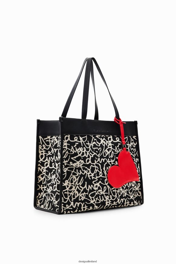 Desigual Women Midsize canvas tote bag Accessory PFVZ0B1226