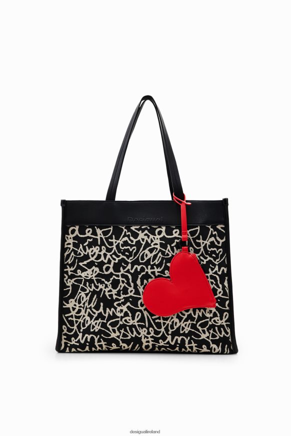 Desigual Women Midsize canvas tote bag Accessory PFVZ0B1226