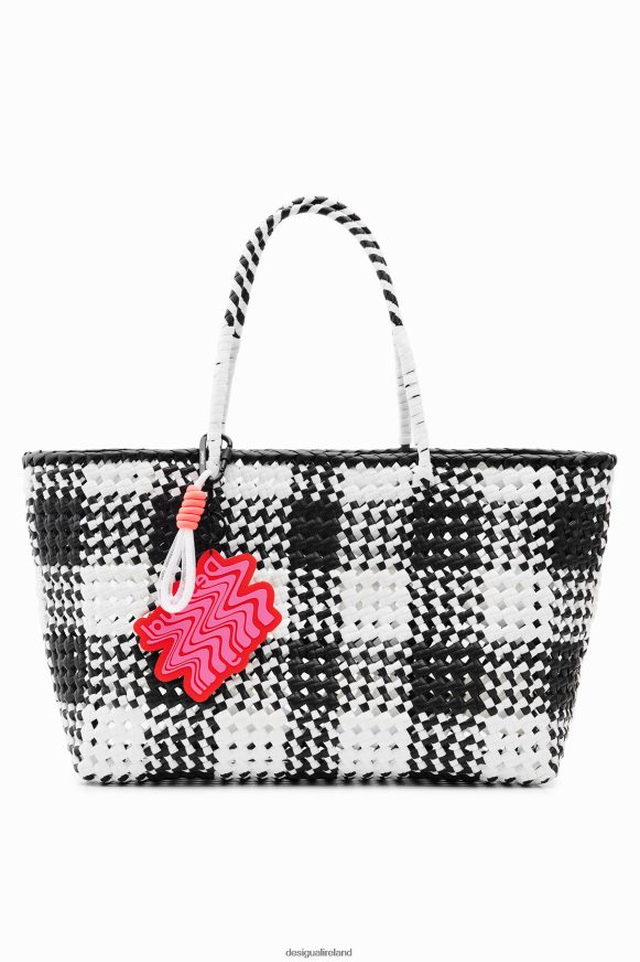 Desigual Women XL woven tote bag Accessory PFVZ0B807