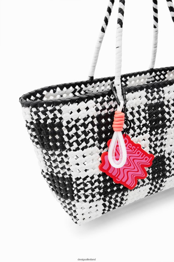 Desigual Women XL woven tote bag Accessory PFVZ0B807