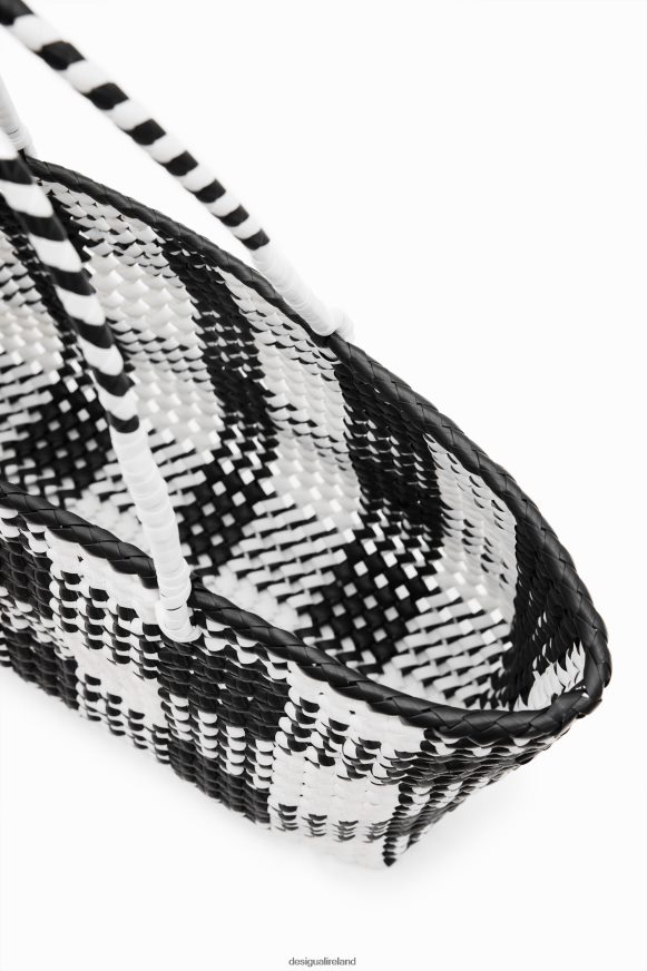 Desigual Women XL woven tote bag Accessory PFVZ0B807