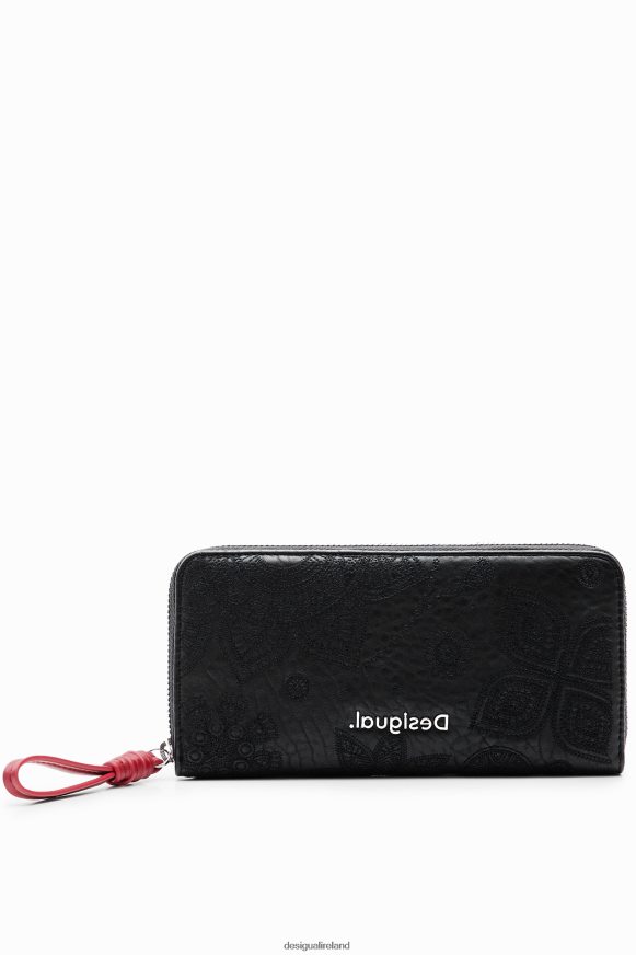 Desigual Women Large floral embroidery wallet Accessory PFVZ0B1237