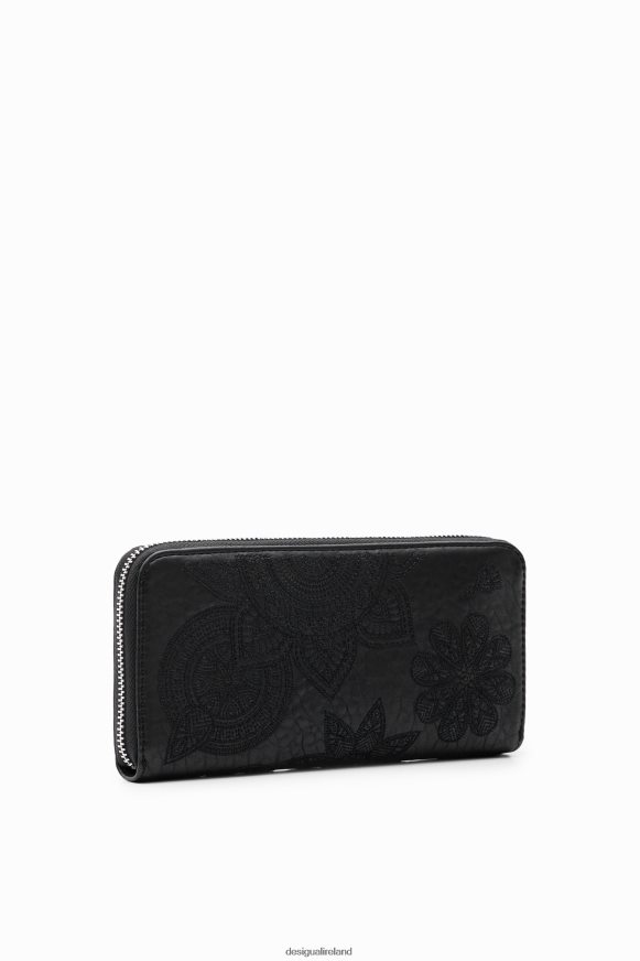 Desigual Women Large floral embroidery wallet Accessory PFVZ0B1237